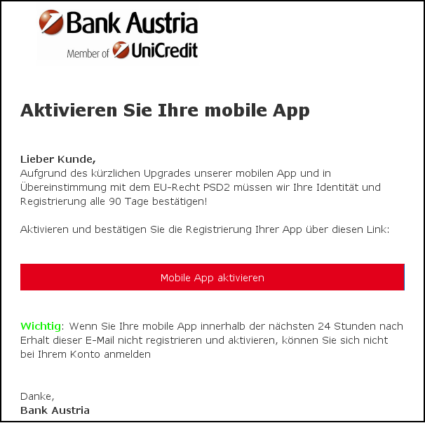 Phishing Mobile App