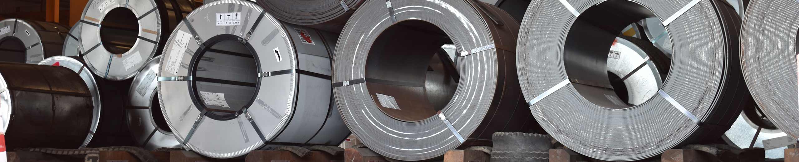 Raw material Handling: Steel coil storing inside warehouse 