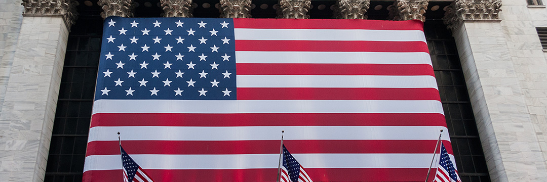 Das Capitol mit der amerikanischen Flaggq